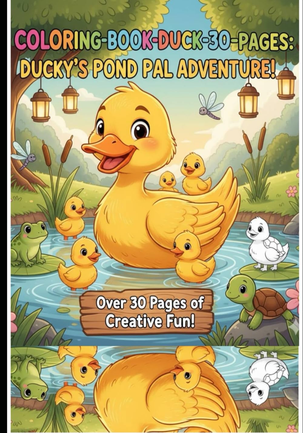 Kids duck coloring books: Children colouring book