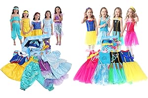 vgofun 5 pcs Girls Princess Halloween Costume Trunk Dress up Clothes