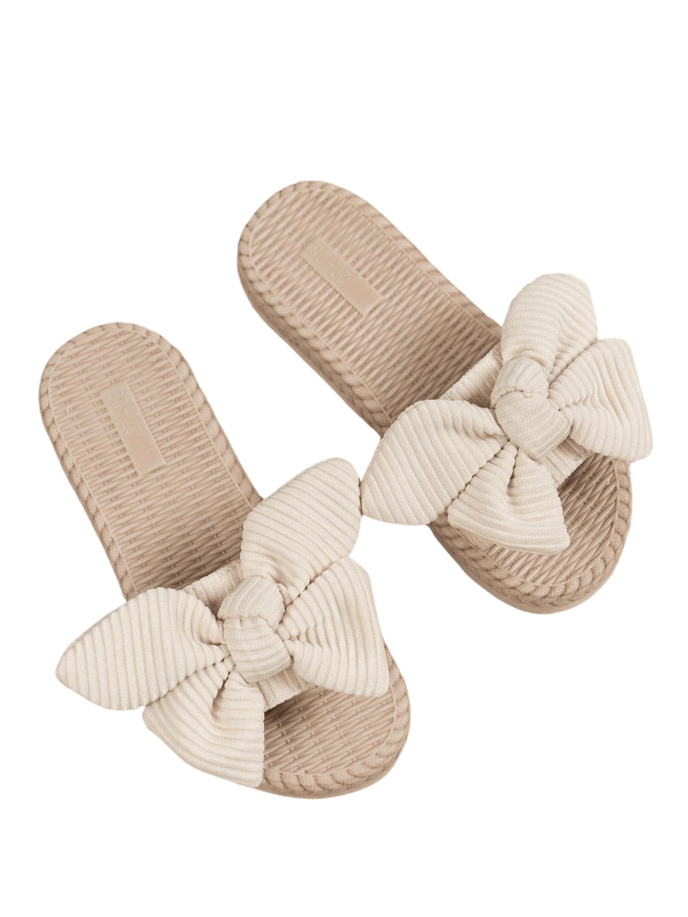 GORGLITTER Girl's Sandals Cute Fashion Bow Strappy Slides Sandals Shoes