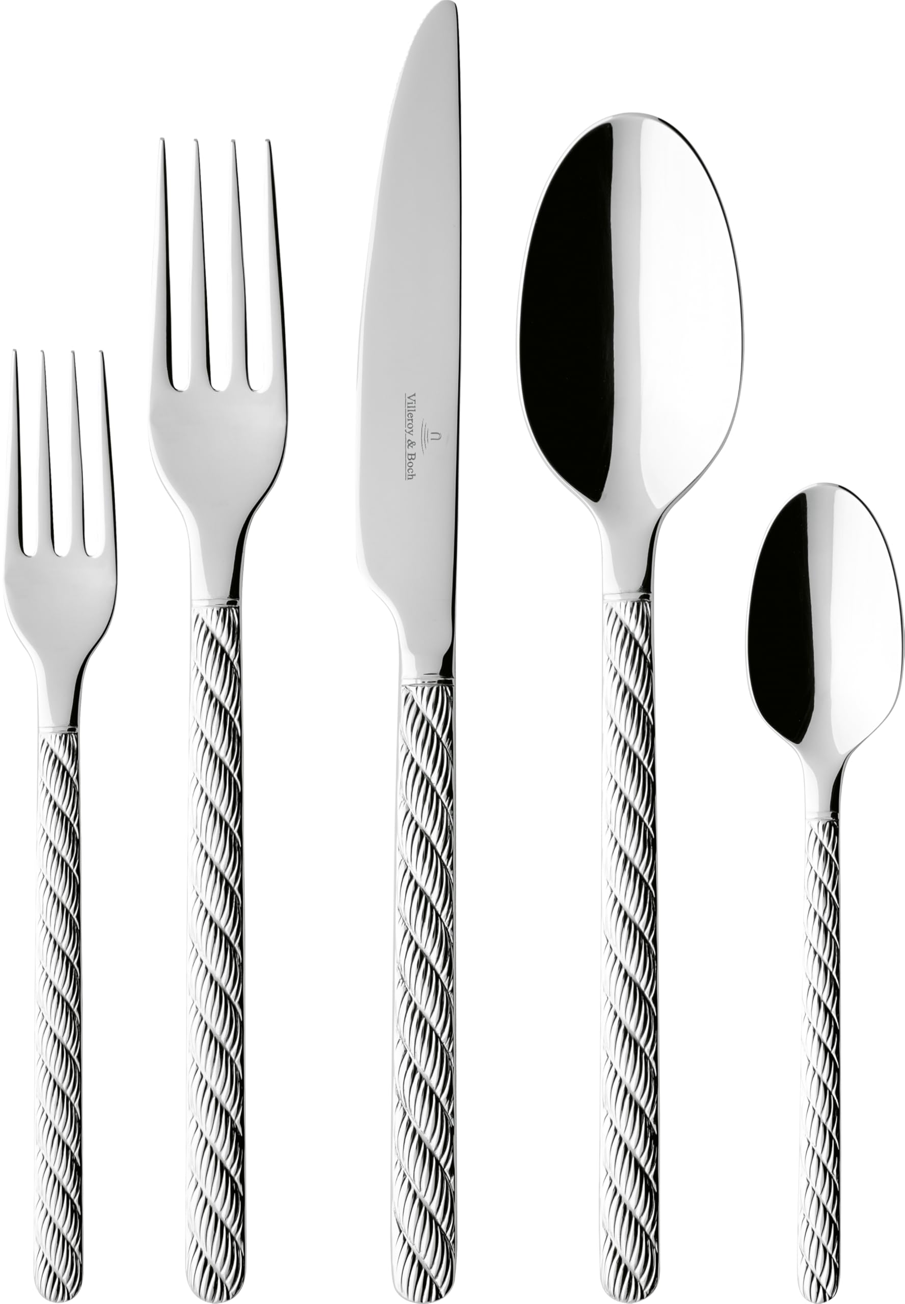 Montauk 20-Piece Flatware Set, Service for 4, 18/10 Stainless Steel, Dishwasher Safe