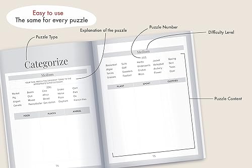 Miniatura 4 de Memory Games for Seniors A Large Print XXL Puzzle Activity Book with 501 Exciting and Funny Brain Exercises to Increase Cognitive Abilities The