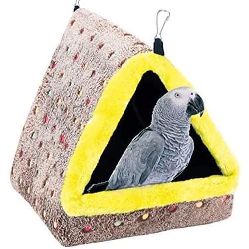 Loro nido peluche triangular invierno choza de pájaros otoño de otoño nido de pájaros colgantes nido…