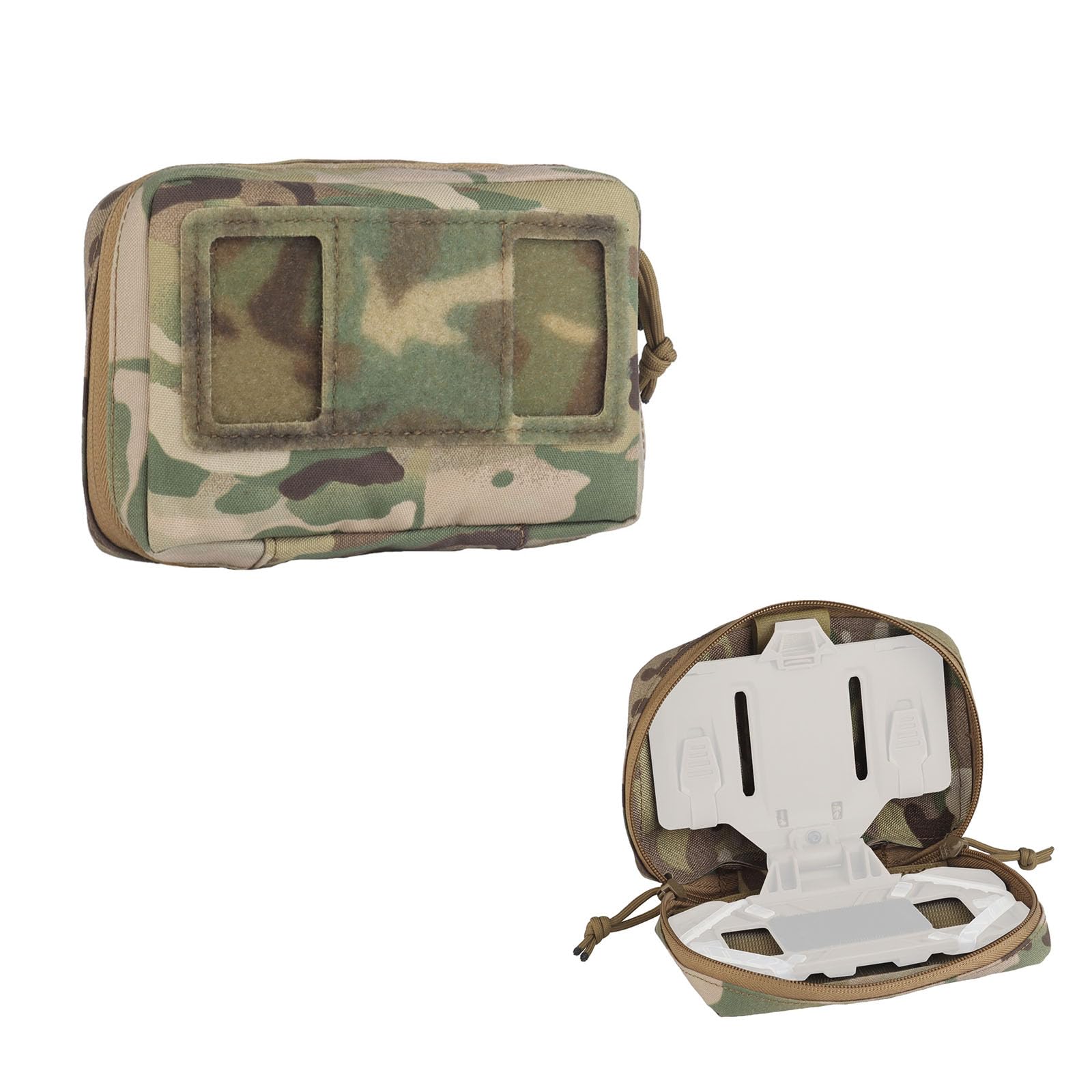 Tactical Plate Carrier Pouch Vest Attachments, Universal Molle Pouch for Foldable Navigation Phone Holder Board