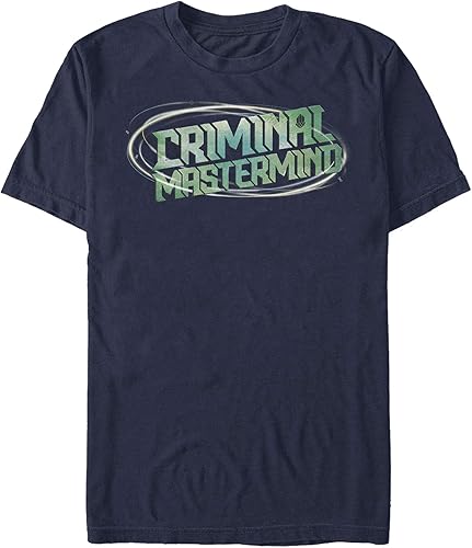 Disney Men's Artemis Fowl Criminal Mastermind T-Shirt, Navy Blue, Large