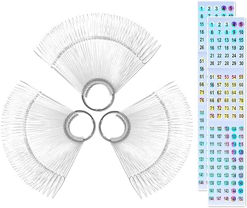 150 unidades de palos de muestras de uñas con calcomanías de números, para mostrar el color de las uñas, puntas de estilete, palitos de muestra de
