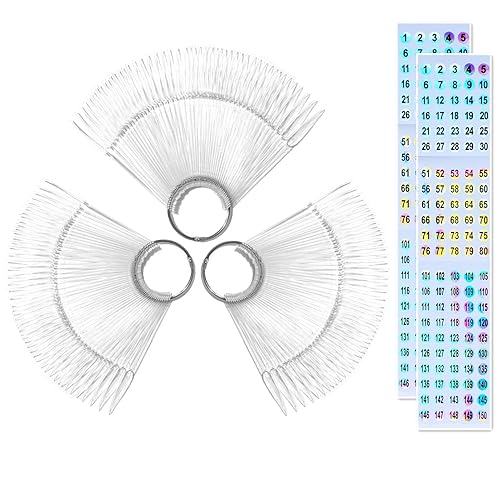 150 unidades de palos de muestras de uñas con calcomanías de números, para mostrar el color de las uñas, puntas de estilete, palitos de muestra de