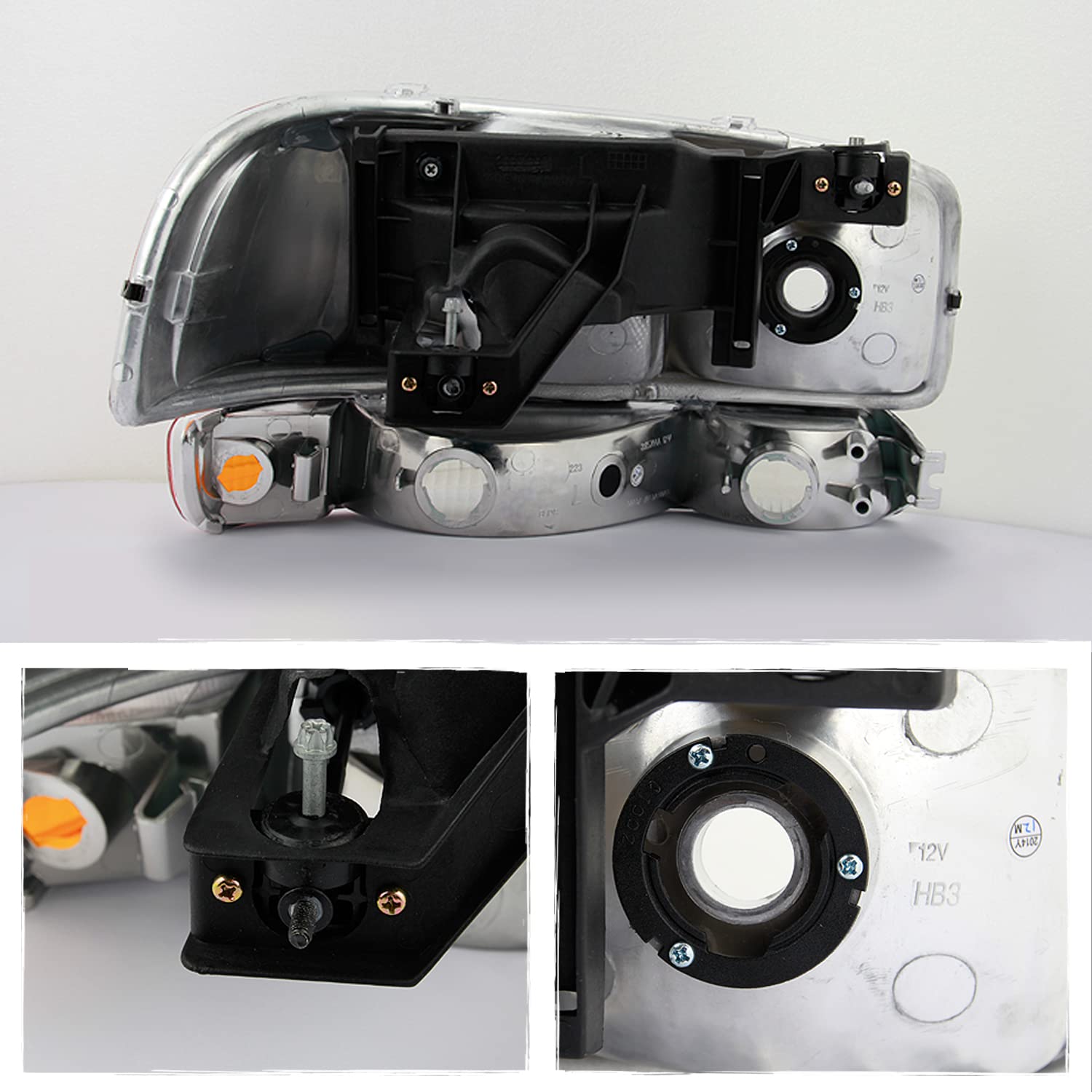 AKKON - For GMC Sierra 1500 2500 3500 Yukon XL OE Replacement Headlights Driver/Passenger Head Lamps