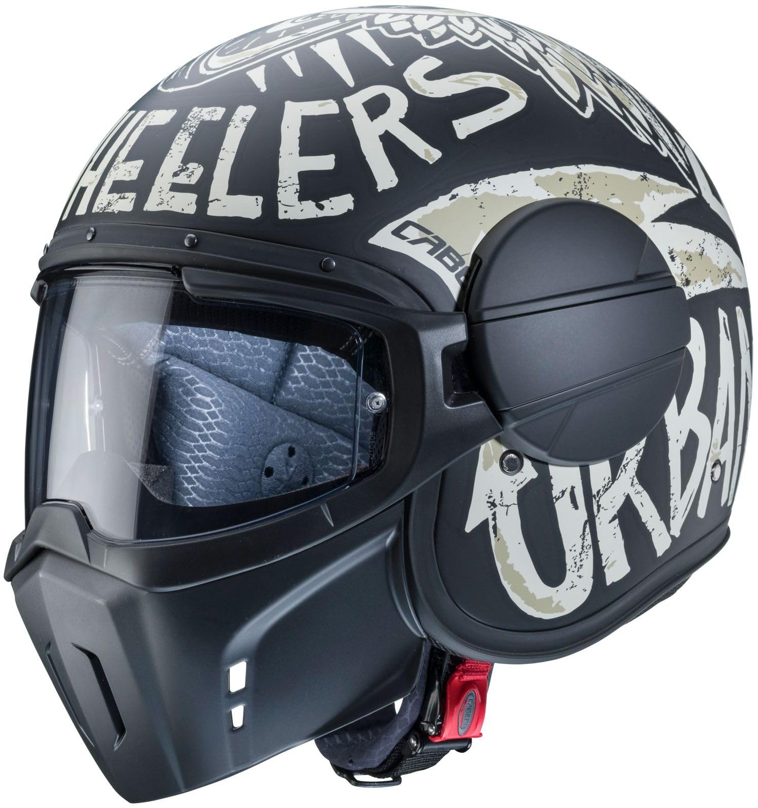 CABERG JET GHOST NUKE MATT BLACK/GREY L