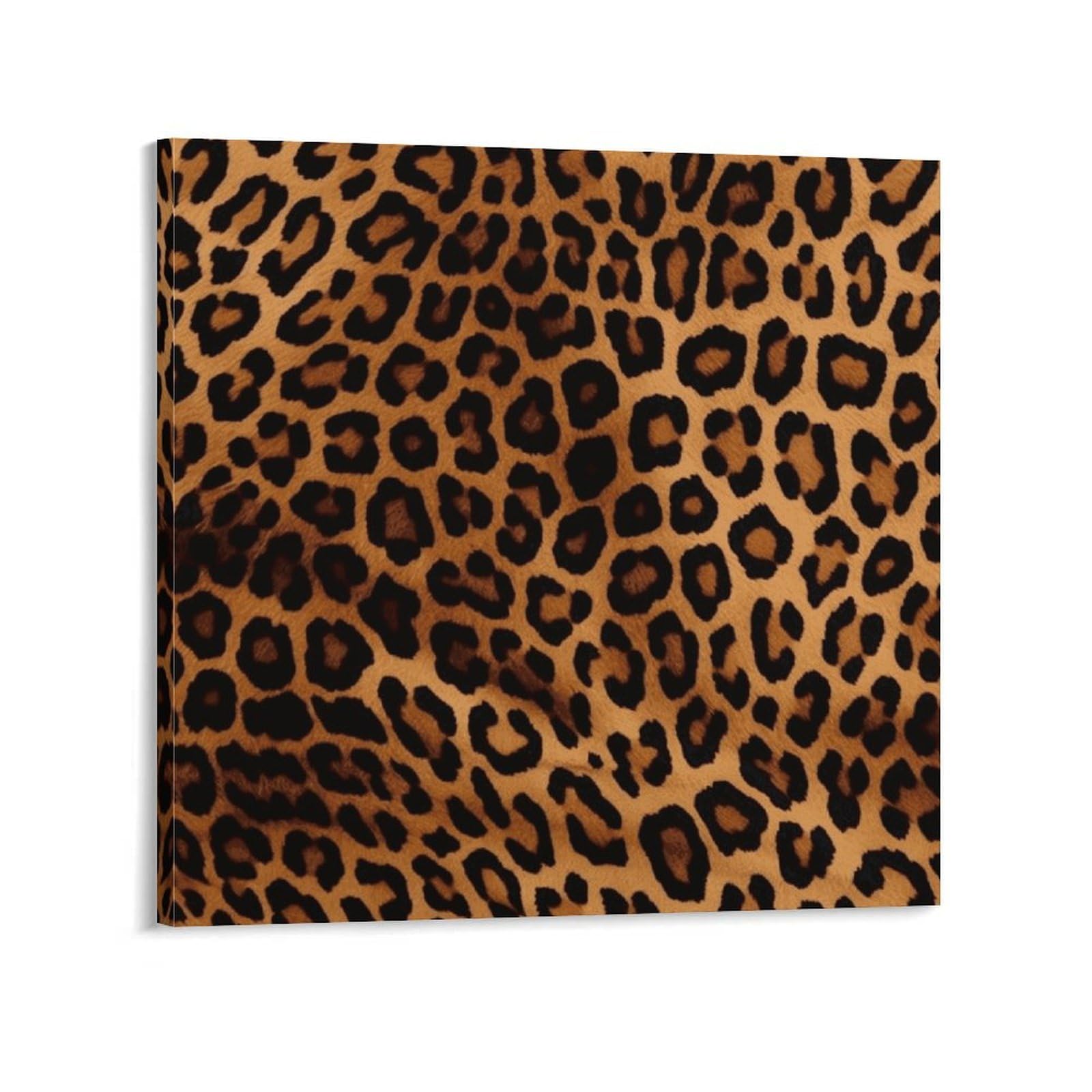 KLOPH Cool Cheetah Leopard Canvas Wall Art for Living Room 12x12inch Modern Artwork Painting for Bathroom Hanging Canvas Prints Aesthetic Wallart for Bedroom Kitchen Office Wall Decor
