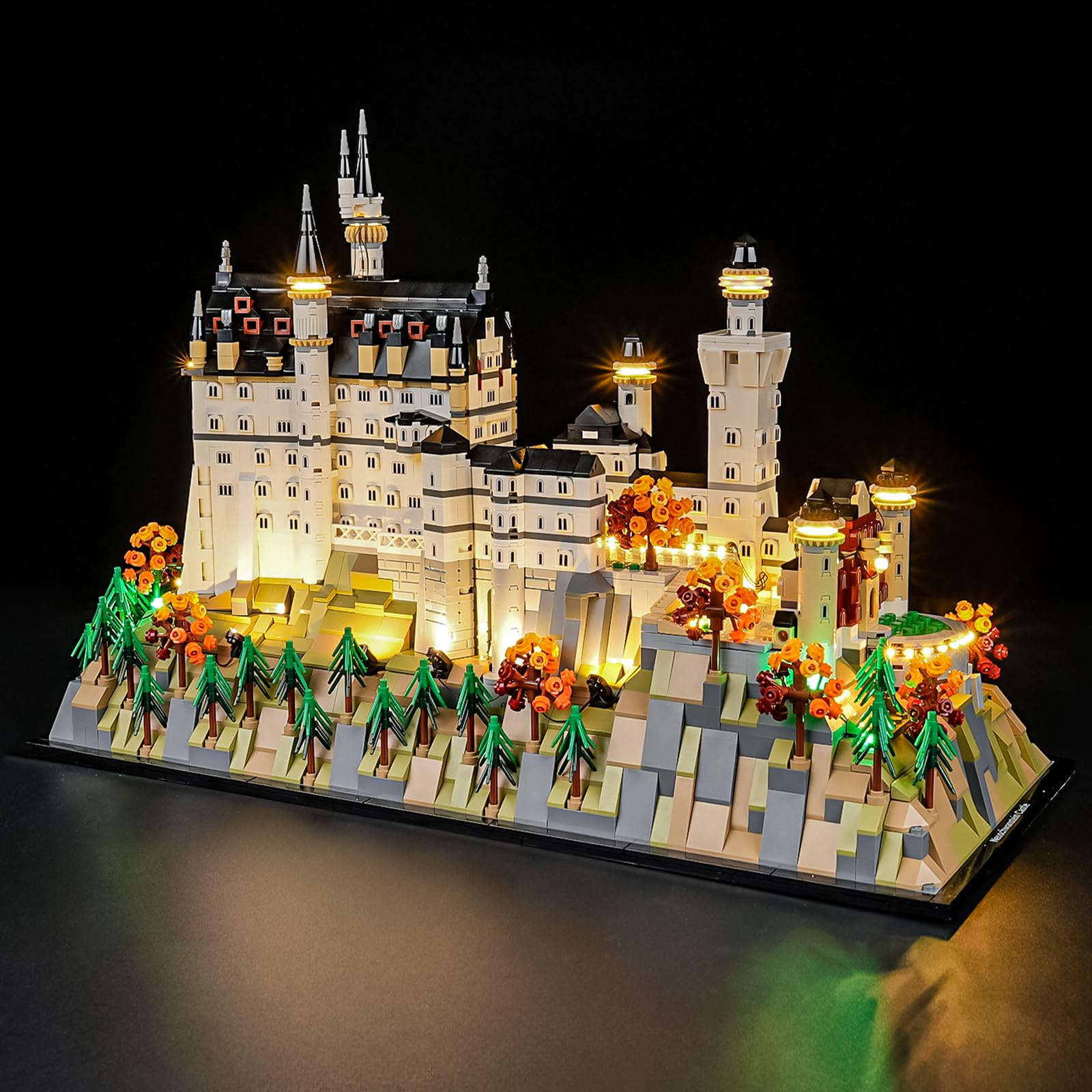 YEABRICKS LED Light for Lego-21063 Architecture Neuschwanstein Castle Building Blocks Model (Building Set NOT Included)