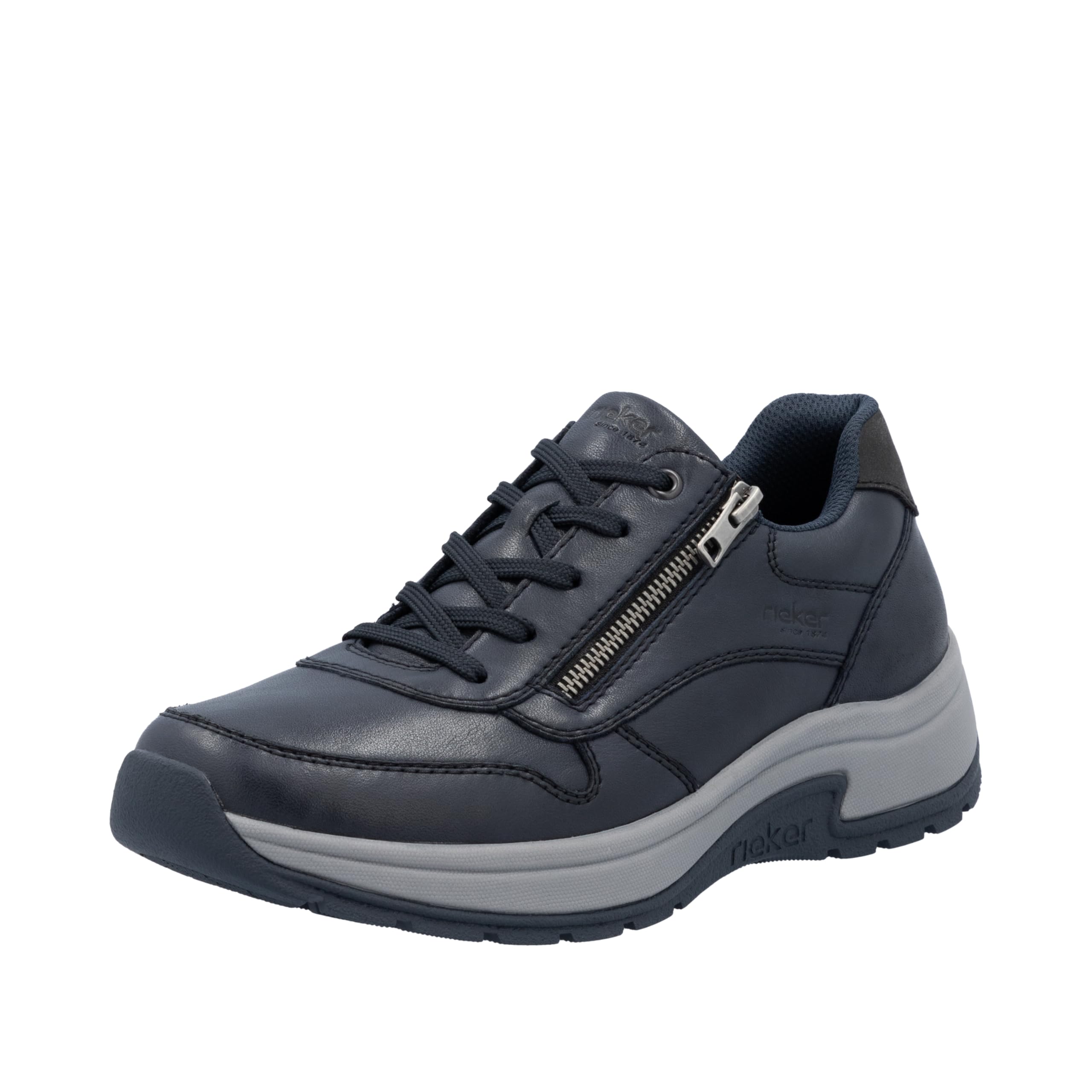 Rieker Men's 11002 Lace-Up Shoes, Blue, 45 EU, Blue, 10.5 UK