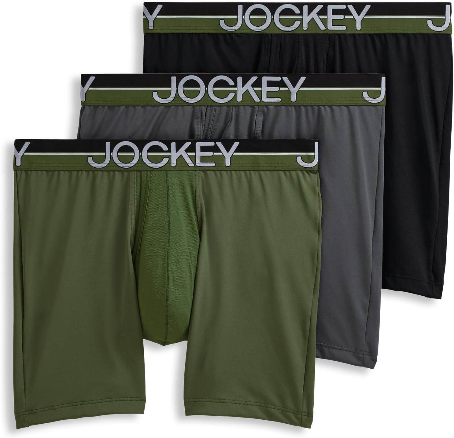 Men's Underwear Infinite Cool Microfiber Stretch 6" Boxer Brief - 3 Pack