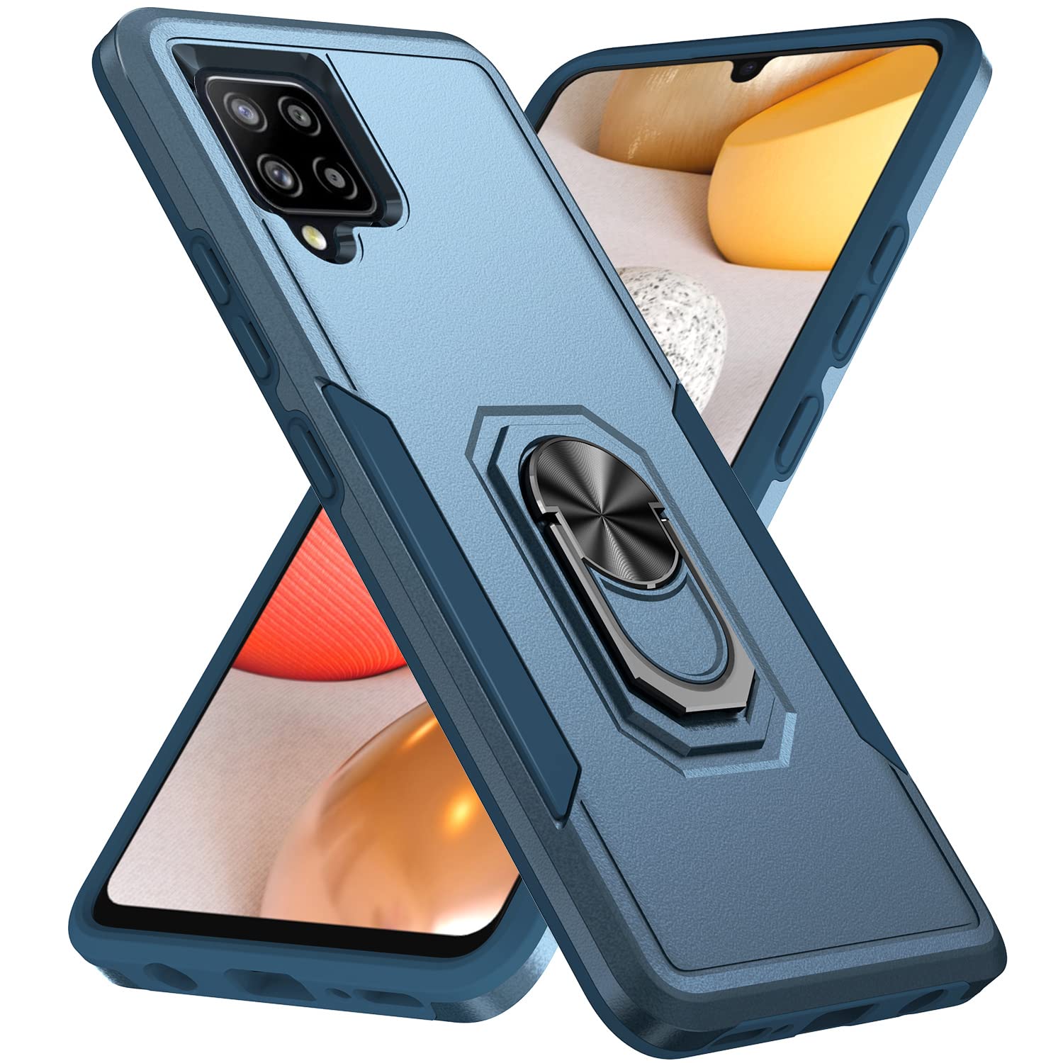 DAWEIXEAU Case for Galaxy A42 5G,Galaxy M42 5G Case Heavy Duty Rugged Shockproof Protective Cover Case for Samsung Galaxy A42 5G/M42 5G (Blue)