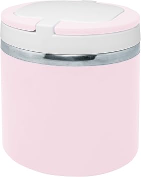 NERTHUS FIH 752 700ml Capacity Pastel Girls Solids Flask 18/8 Stainless Steel, Polypropelene, Baby Pink, 700 ml