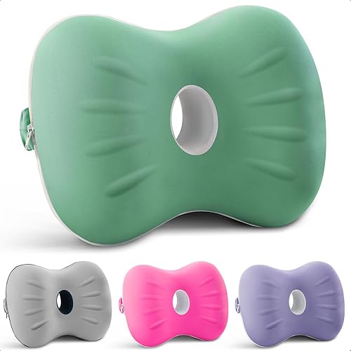 Almohada de pierna y rodilla para personas que duermen de lado en dolor de cadera, almohada pequeña de espuma viscoelástica para dormir de lado,