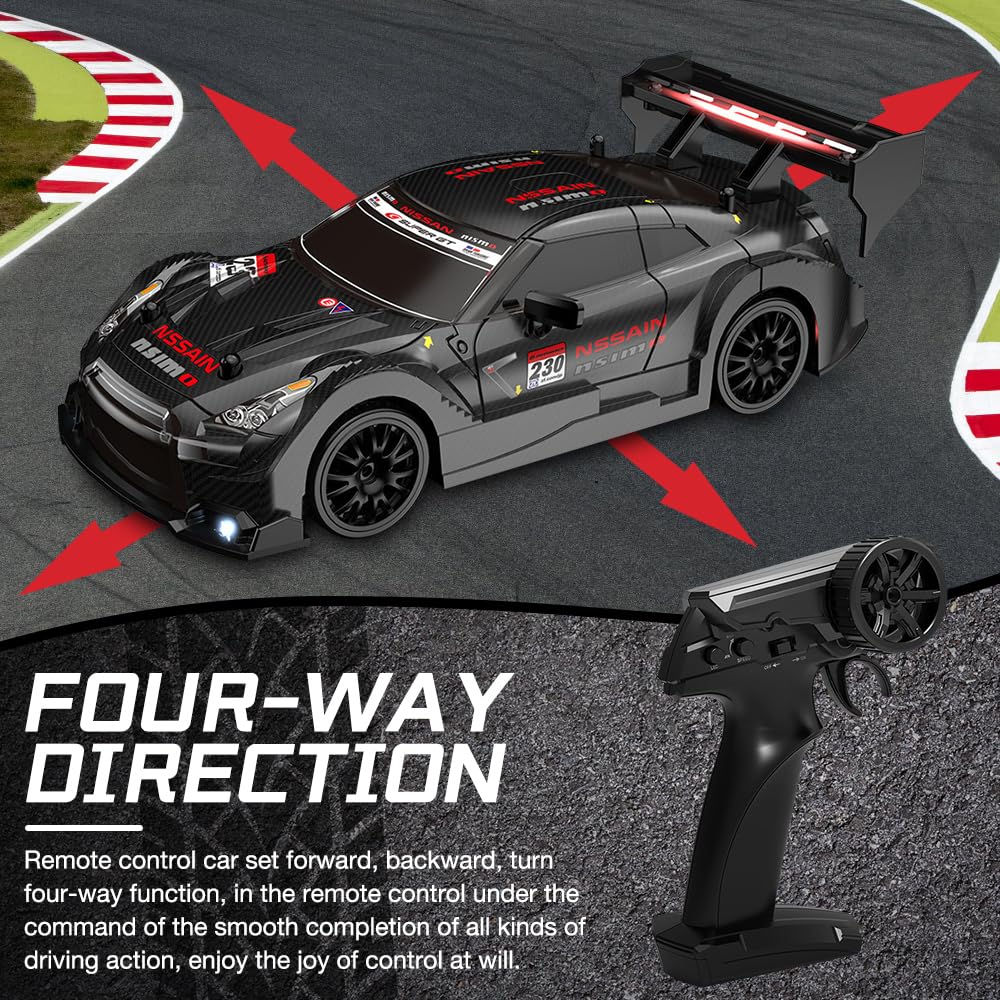 Drift 2.4G 4WD Mini RC Drift Car 1:24 zdalnie sterowany samochód z oświetleniem LED lub pilotem zdalnego sterowania dla dzieci dla chłopców i dziewcząt