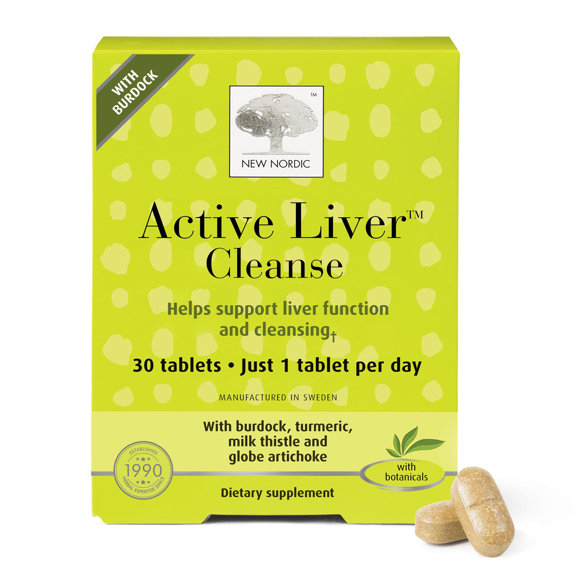 NEW NORDIC Active Liver Cleanse Herbal Supplement 30-Day Supply - 30 Ct