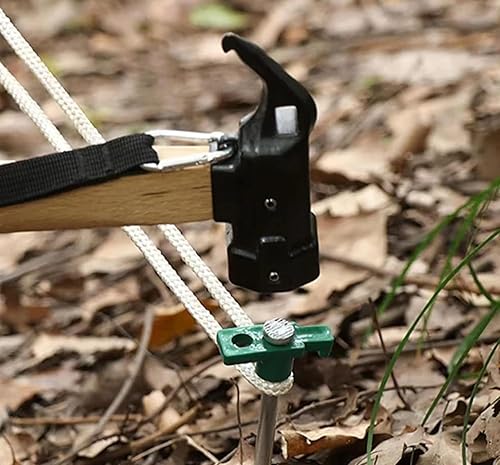 Miniatura 6 de Cheardia Paquete de 10 estacas de tienda de campaña resistentes, estacas de 10.25 pulgadas de metal antioxidantes, estacas de tierra para decoración