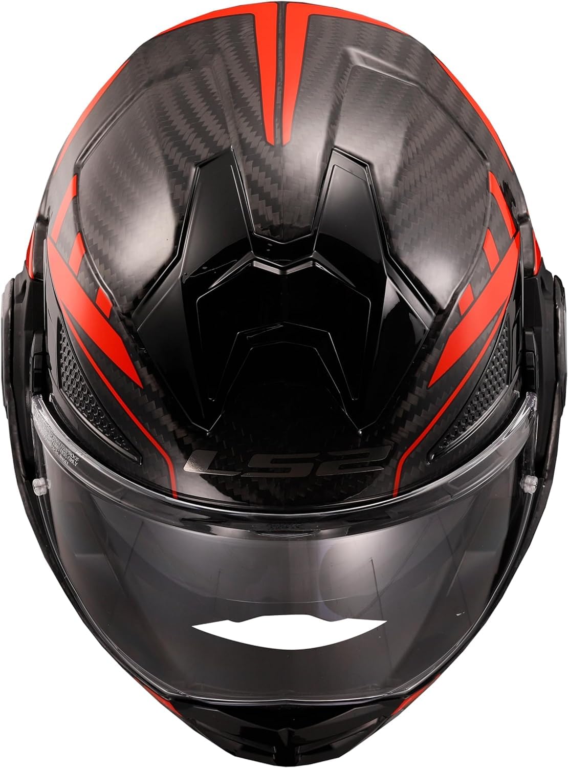 LS2, Casco Moto Modulare ADVANT X CARBON FUTURE Gloss Red, M
