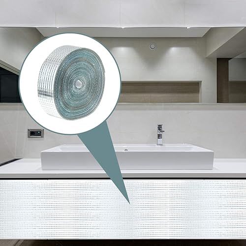 Miniatura 4 de Milisten Mosaicos de mosaico, rollos de espejos cuadrados, azulejos de mosaico, azulejos de mosaico autoadhesivos plateados, para despegar y pegar,