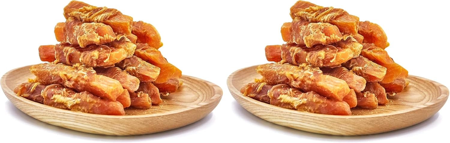 Jungle Calling Chicken & Sweet Potato Dog Treats – Gluten-Free, Grain-Free, High-Protein Natural Chews for Medium/Large Breeds, Edible Pet Snacks,10.6 oz (Pack of 2)