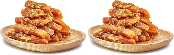 Jungle Calling Chicken & Sweet Potato Dog Treats – Gluten-Free, Grain-Free, High-Protein Natural Chews for Medium/Large Breeds, Edible Pet Snacks,10.6 oz (Pack of 2)
