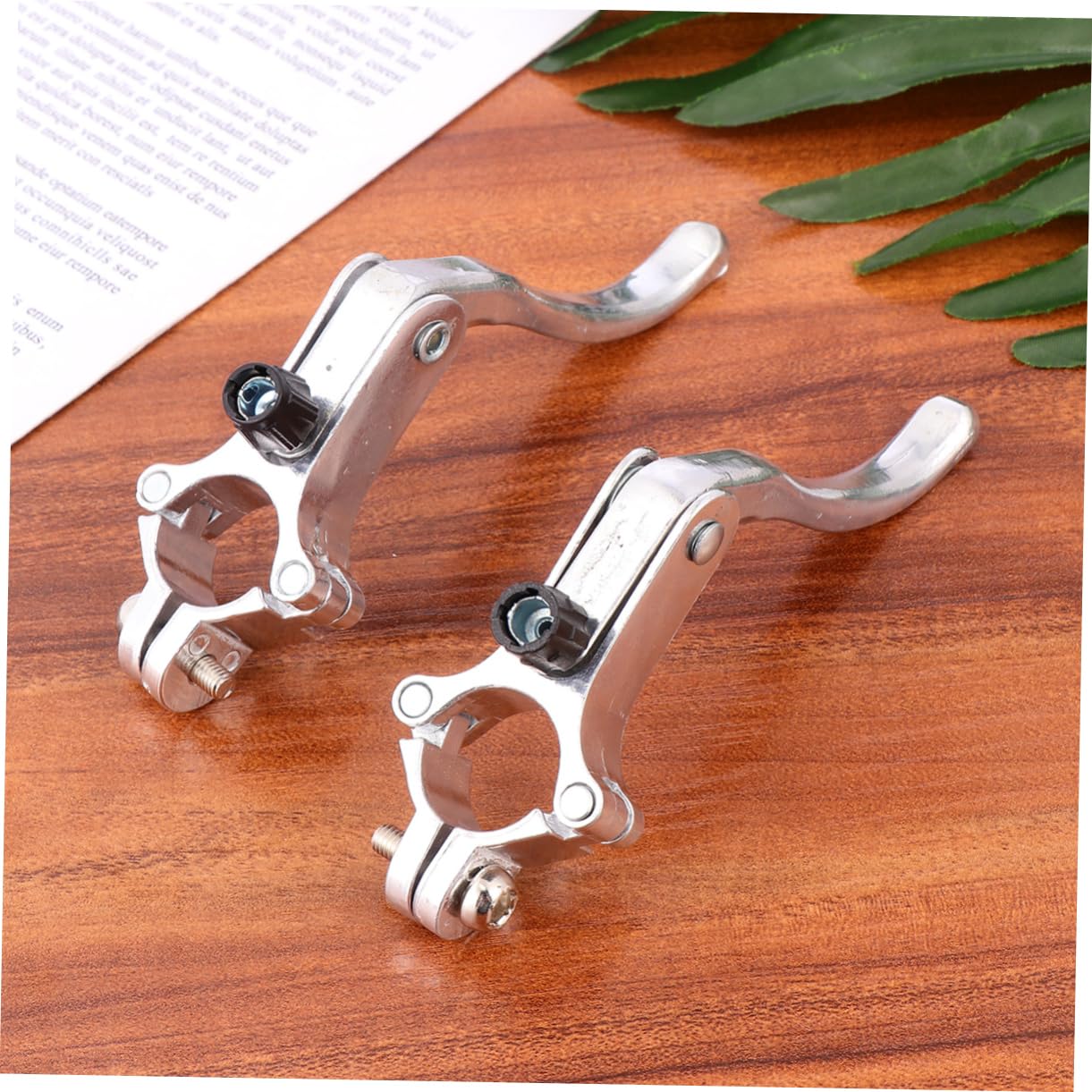 3 Paia Maniglia del Freno della Bici Leve dei Freni all'estremità del Manubrio Leve dei Freni per Mountain Bike Leve dei Freni Stradali Kit di Riparazione per Biciclette Silver