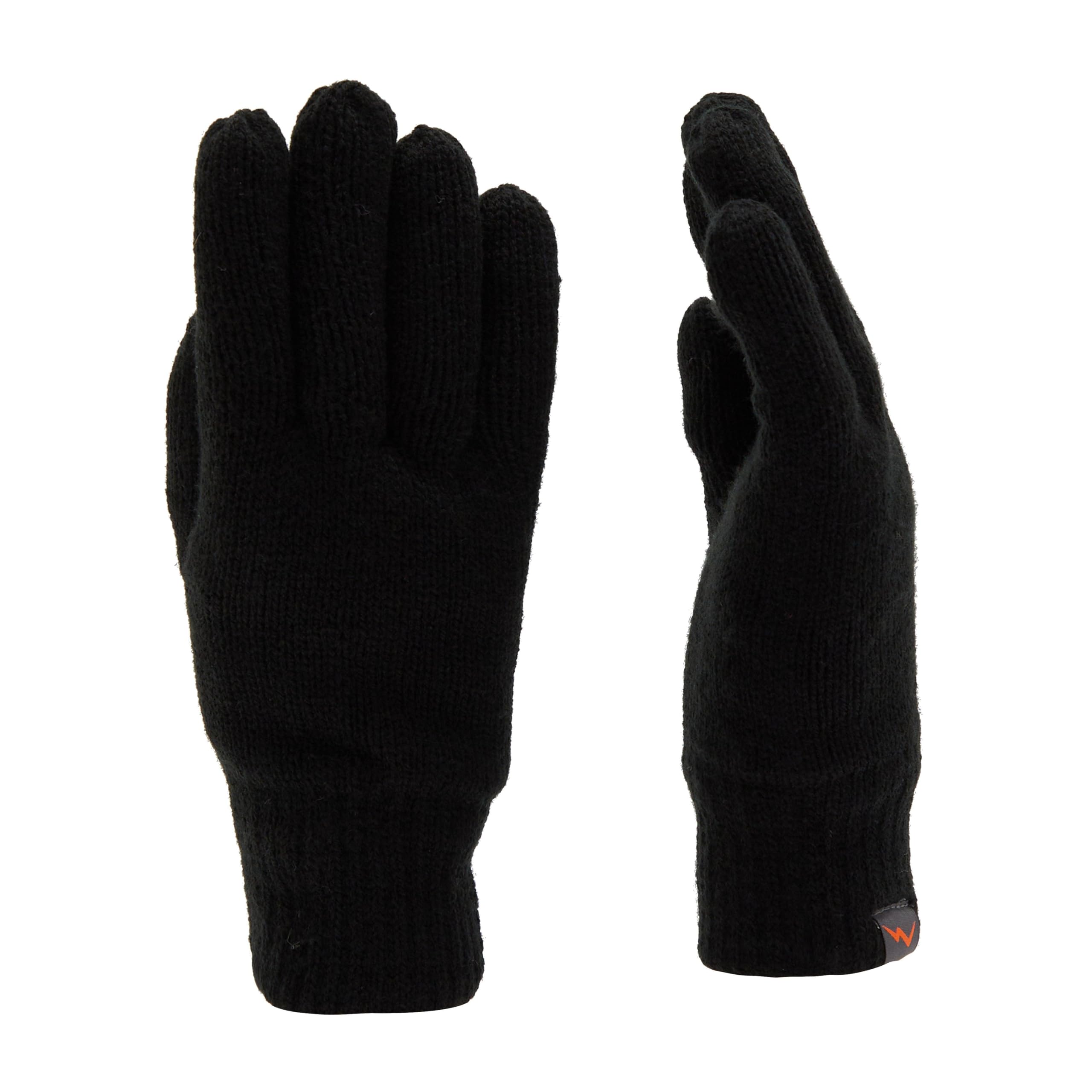 Peter Storm Men's Black ’S Winter Thermal Gloves With Borg Fleece Lining, Winter Gloves, Cold Weather Gloves For Accessories (, S-M)
