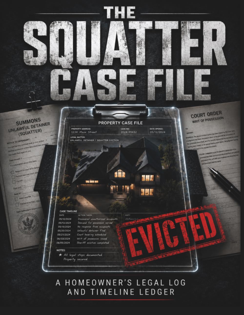 The Squatter Case File: The Property Owner's Documentation System and Court-Ready Evidence Log for Removing Unauthorized Occupants, Stopping Adverse Possession, and Winning the Legal Process