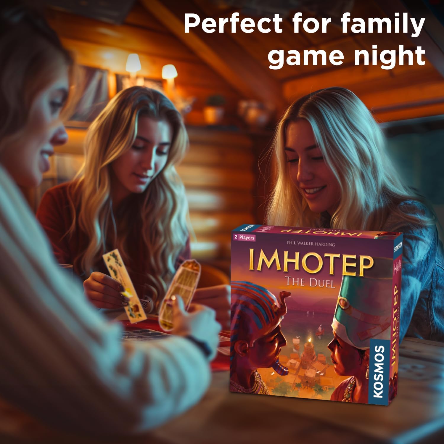 Imhotep: The Duel - A Kosmos Game from Thames & Kosmos | 2-Player Version of Spiel Des Jahres-Nominated Imhotep, Builder of Egypt Board Game