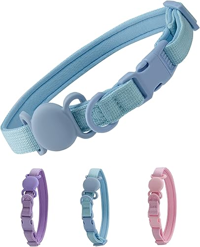 Petank Airtag - Collar de perro para perros pequeños, medianos y grandes, collares acolchados suaves con dispositivo de etiqueta de aire de