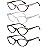 EYEURL 4-Pack Cat Eye Reading Glasses for Women Blue Light Glasses Fashion Computer Readers with Spring Hinge Anti-Glare Readers for Women 1.5