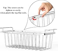 Vista 6 de Orgneas - Cestas para congelador de pecho, organizadores de congelador profundo de capacidad expandible, cestas ajustables de alambre de acero