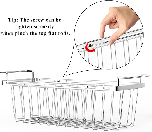 Miniatura 6 de Orgneas Cestas de congelador para congelador de pecho, capacidad expandible, organizador de congelador profundo, ajustable de 16.5 a 26.5 pulgadas,