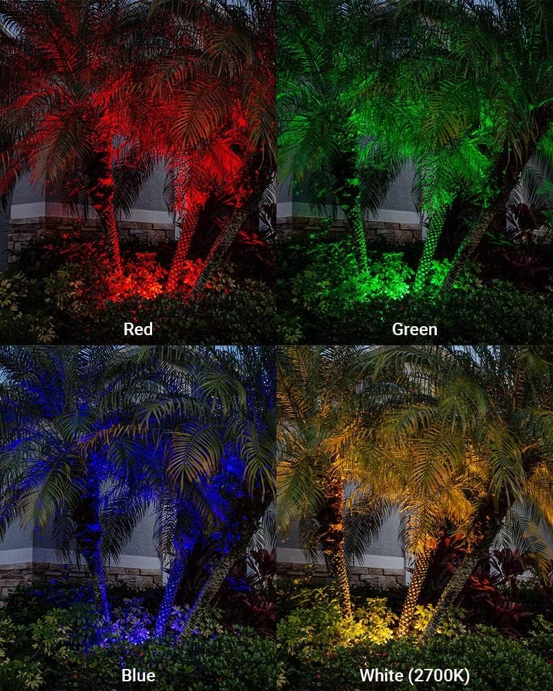 VOLT 12V Waterproof IP68 Color Changing RGBW LED Cold Forged Brass in-Grade Light (Bronze) with Remote Control for Low Voltage Landscape Lighting - Image 7