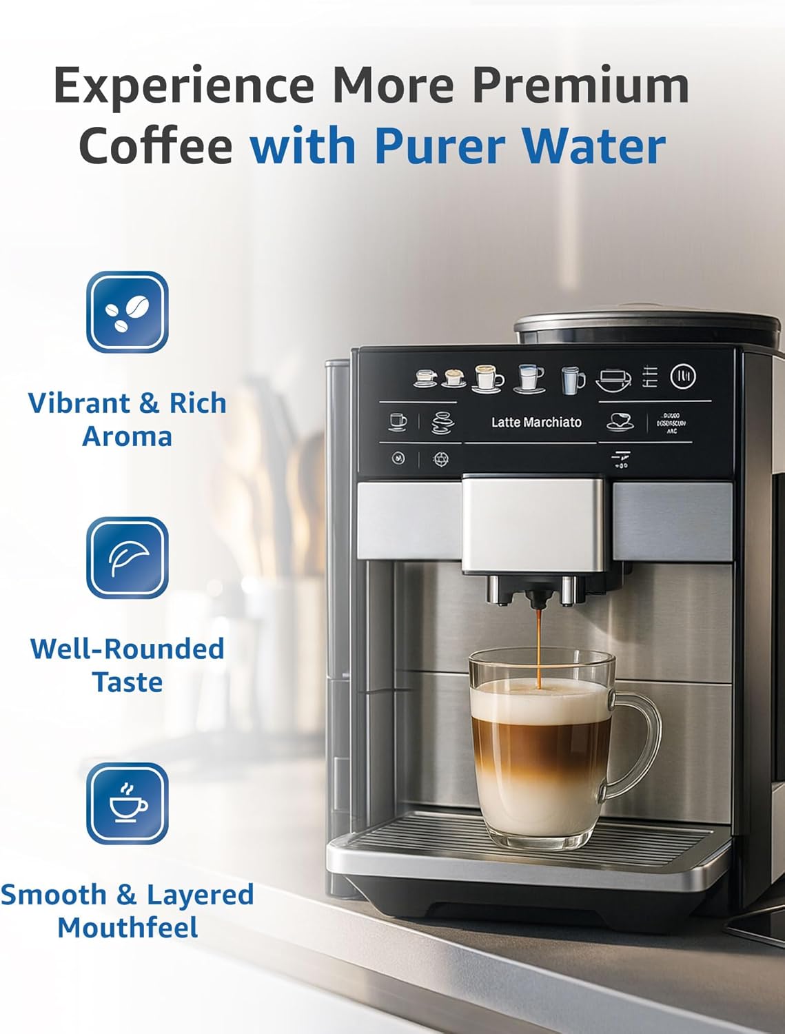 Maxblue Replacement Coffee Water Filter, Compatible with Philips® AquaClean® Filter CA6903/10 CA6903/22, Philips® AquaClean Original Calc and Water Filter, TÜV SÜD Certified, 7 Packs, Bundle