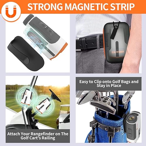 Miniatura 5 de Golf Rangefinder with Slope - 7X Magnification 1200 Yards Waterproof Laser Golf Rangefinder with Magnet - Flag Lock Vibration Rechargeable