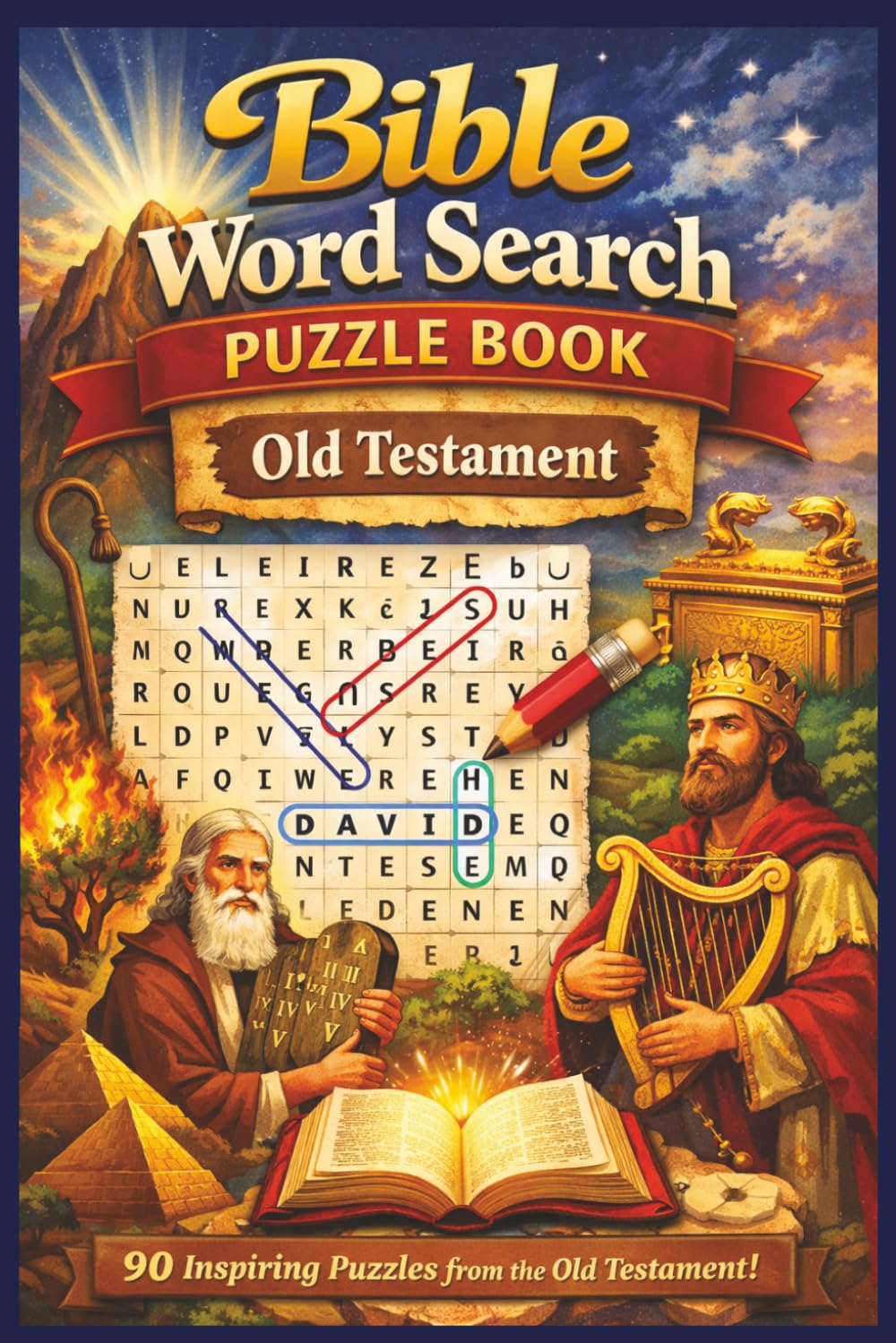 Bible Word Search - Old Testament: 90 Inspiring Puzzles From The Old Testament