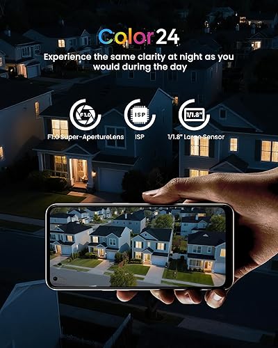 Miniatura 2 de Cámara de seguridad youkey 2.5K con cable para exteriores, visión nocturna F1.0 Color24, cámaras enchufables para seguridad del hogar al aire libre,
