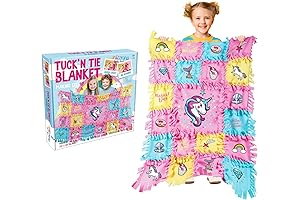 EDUMAN Unicorn Tuck N' Tying Fleece Blanket Kits