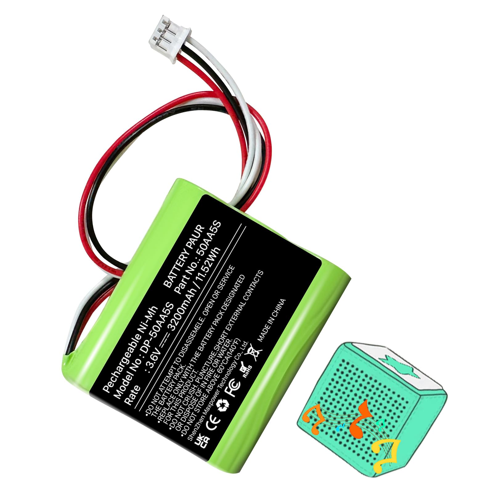 EXTENSILO Akku Für Toniebox – 2700mAh Lithium-Ion Ersatzakku Kompatibel