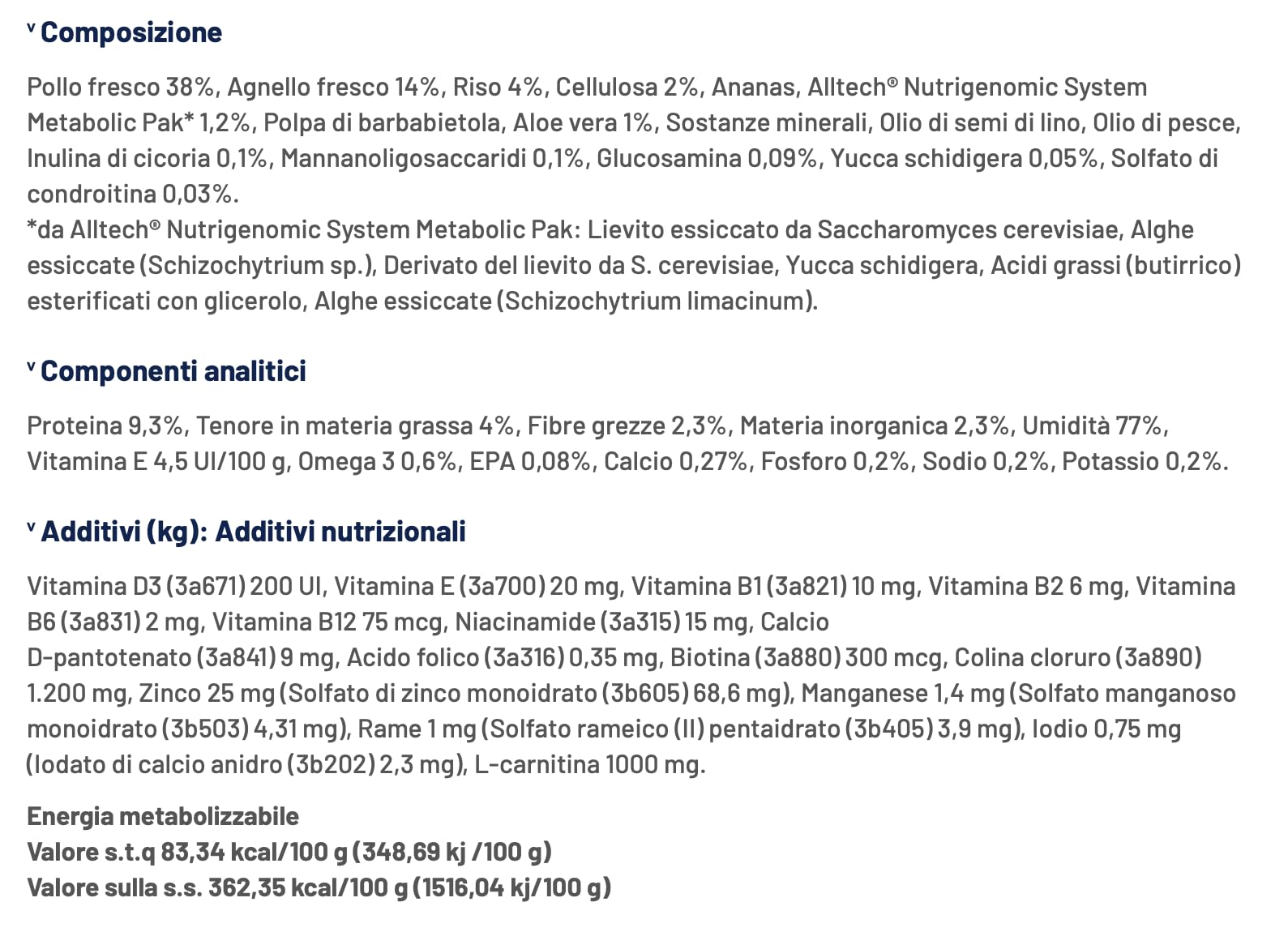 PRO-LIFE Cane Metabolic Weight Reduction Medium/Large | alimento umido completo dietetico per il cane adulto di taglia media e grande, per la riduzione dell’eccesso di peso, 6 lattine da 400 grammi.