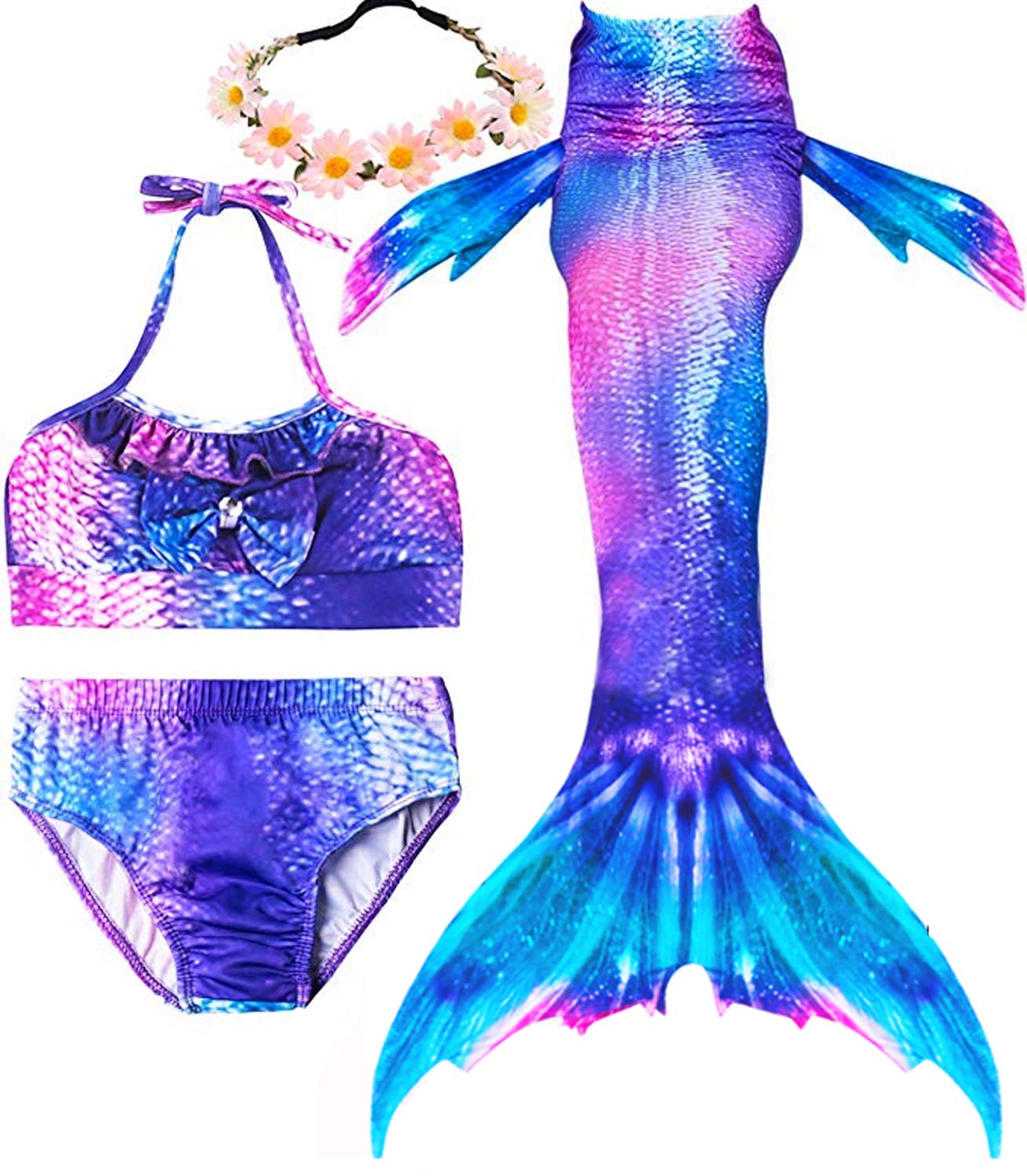 Buy Girls Mermaid Tails for Swimming Bathing Suits Mermaid Theme