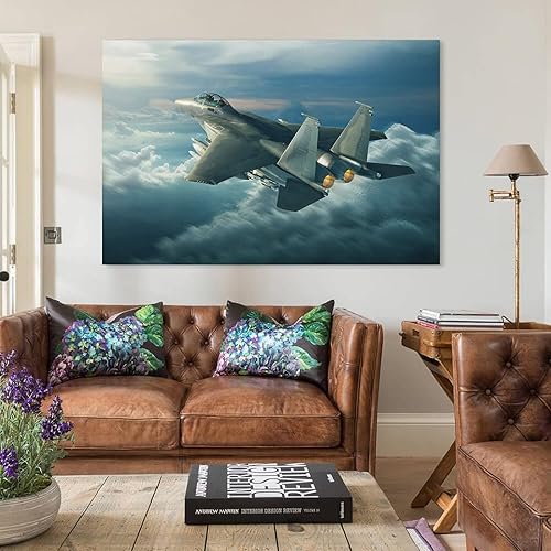 Miniatura 3 de Póster F-15 Eagle Fighter, WW2 de la Fuerza Aérea de Estados Unidos, Aviación Militar (19) Póster y arte de pared Impresión moderna de decoración de