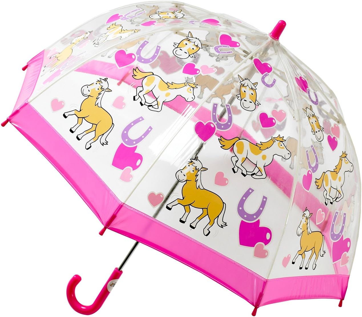 Bugzz Umbrella PVC Clear One Size Pony