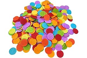 1 Inch Rainbow Circle Crepe Paper Confetti