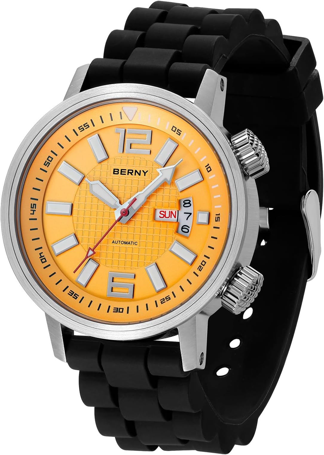 Automatic Mechanical Dive Watch for Men Self Winding Sport Wristwatches Waterproof 20ATM Sapphire Glass Scratch Resistant Super Luminous
