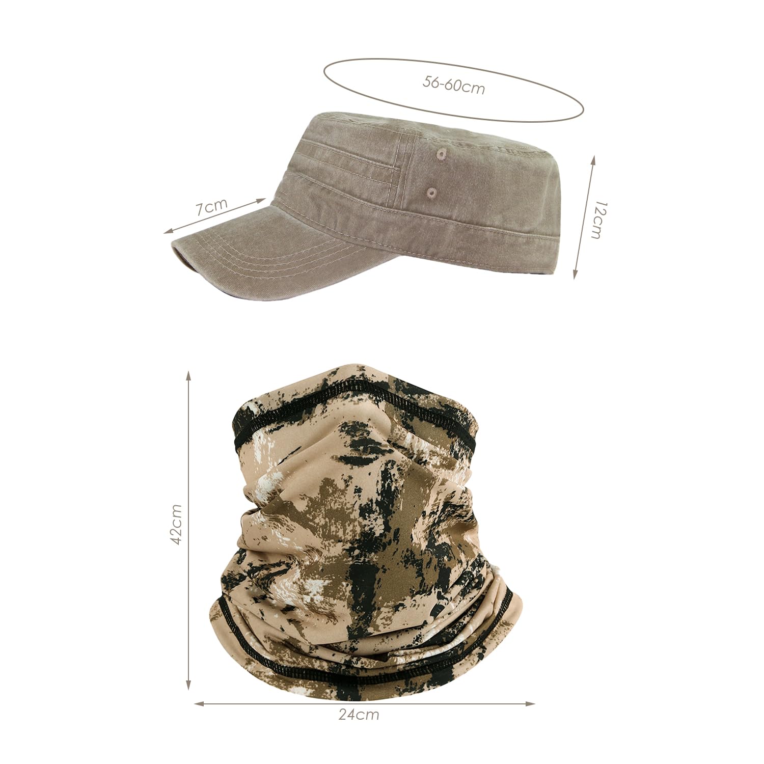1 Casquette Rétro Et 1 Masque Facial, Unisexe, Chapeau De Protection Solaire Tendance, Chapeau Réglable, Masque De Protection Solaire Respirant, Équipement De Protection Solaire Extérieur