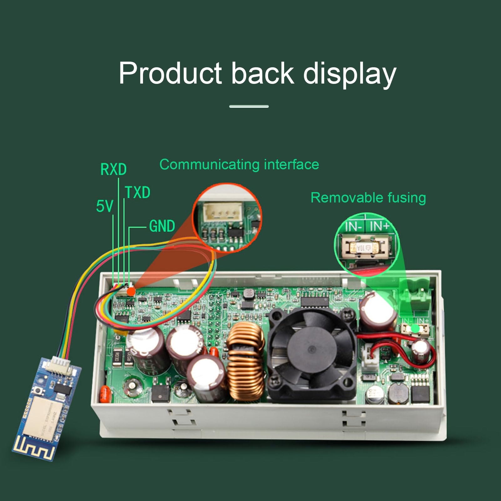Asixxsix CNC DC Regulowane Zasilacz, Wejście od 6 do 70 V 0 do 60 V Wyjściowe 480 W Regulator Regulacji Napięcia z Wyświetlaczem Cyfrowym, dla Laboratorium LED Mobile Mobile