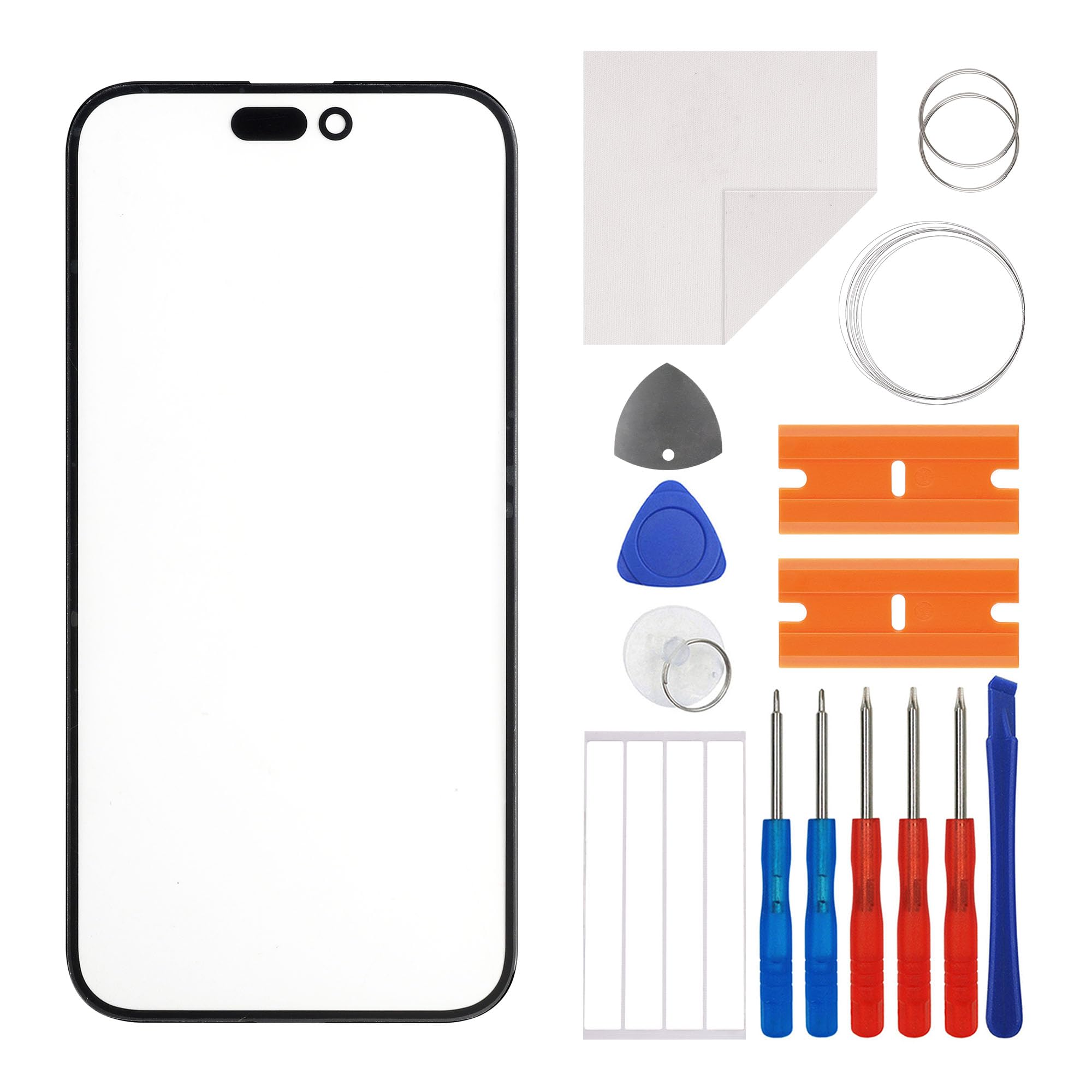 Vitre extérieure iPhone 16 Plus verre écran de remplacement A3289 A3291 plus outils - 6